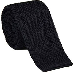 Ulalaza Cravate en tricot de soie pour homme Couleur unie Style vintage Pour marié, Style 1 Noir, taille unique - Publicité Ulalaza Cravate en tricot de soie pour homme Couleur unie Style vintage Pour marié, Style 1 Noir, taille unique - Publicité