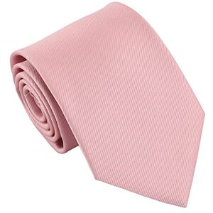DQT Cravate classique pour homme en sergé uni 8 cm, rose, Modern 8cm Tie - Publicité DQT Cravate classique pour homme en sergé uni 8 cm, rose, Modern 8cm Tie - Publicité