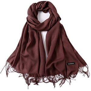 freesiom Echarpe Unisexe Homme Femme Hiver Chaude Longue Couleur Uni Frange Châle Foulard Tour Cache Cou Mode Simple Elegant Douce Automne Cadeau Anniversaire Noel (Cafe) - Publicité freesiom Echarpe Unisexe Homme Femme Hiver Chaude Longue Couleur Uni Frange Châle Foulard Tour Cache Cou Mode Simple Elegant Douce Automne Cadeau Anniversaire Noel (Cafe) - Publicité