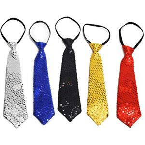 Bongles 5pcs Unisexe Cravate Pré Tied Paillettes Solide Couleur Pailletée Cravate avec élastique Réglable Fermeture à Glissière Pré-Tied Tie Hip Hop Dance Magic Show étape Accessorie - Publicité Bongles 5pcs Unisexe Cravate Pré Tied Paillettes Solide Couleur Pailletée Cravate avec élastique Réglable Fermeture à Glissière Pré-Tied Tie Hip Hop Dance Magic Show étape Accessorie - Publicité
