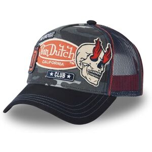 Von Dutch Casquette Homme & Femme, Casquette Trucker Patches, Ajustable, Bleu Taille TU - Publicité Von Dutch Casquette Homme & Femme, Casquette Trucker Patches, Ajustable, Bleu Taille TU - Publicité