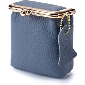 GYJZZW Mini boîte à bijoux en cuir véritable et portefeuille vintage pour femme – Porte-monnaie de voyage compact, organiseur de rangement pour rouge à lèvres, pochette rétro en cuir, bleu - Publicité GYJZZW Mini boîte à bijoux en cuir véritable et portefeuille vintage pour femme – Porte-monnaie de voyage compact, organiseur de rangement pour rouge à lèvres, pochette rétro en cuir, bleu - Publicité