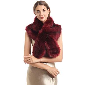 soul young Col Fausse Fourrure Femmes Hiver Dames Echarpe Etoles Châle(120CM,Rouge) - Publicité soul young Col Fausse Fourrure Femmes Hiver Dames Echarpe Etoles Châle(120CM,Rouge) - Publicité