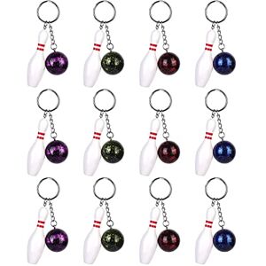 Vegena Porte-Clés de Bowling, Bowling Pin & Ball Keychain, 12 Pièces Suspendus Ornement Porte-Clés pour Mini Porte-Clés Amusant Et Pendentif Faveurs Fêtes Victoire Souvenir - Publicité Vegena Porte-Clés de Bowling, Bowling Pin & Ball Keychain, 12 Pièces Suspendus Ornement Porte-Clés pour Mini Porte-Clés Amusant Et Pendentif Faveurs Fêtes Victoire Souvenir - Publicité