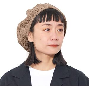 CHARM Chapeau Femme Bonnet Beret Casquette Béret Basque D'été 100% Coton Tricoté Fait Main Crochet Souple Beige - Publicité CHARM Chapeau Femme Bonnet Beret Casquette Béret Basque D'été 100% Coton Tricoté Fait Main Crochet Souple Beige - Publicité