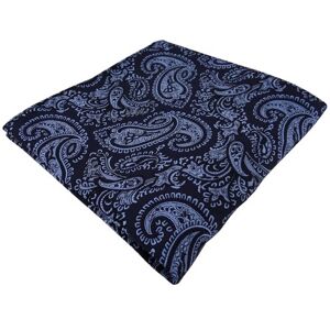 TigerTie Pochette en soie Motif cachemire 30 x 30 cm Bleu Taille Unique - Publicité TigerTie Pochette en soie Motif cachemire 30 x 30 cm Bleu Taille Unique - Publicité