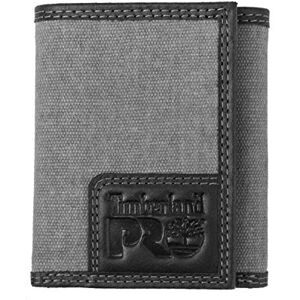 Timberland Pro Canvas Leather Trifold Wallet with Zippered Pocket Portefeuille à Trois Volets en Cuir RFID avec Poche zippée pour Homme, Charbon, Taille Unique - Publicité Timberland Pro Canvas Leather Trifold Wallet with Zippered Pocket Portefeuille à Trois Volets en Cuir RFID avec Poche zippée pour Homme, Charbon, Taille Unique - Publicité