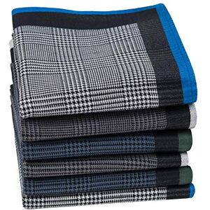 HOULIFE Homme Mouchoirs Tissu en Pur Coton Motif Rayures Carreaux Classique pour Usage Quotidien Lot de 6/12 Pièces 43x43cm Cadeau de Noël - Publicité HOULIFE Homme Mouchoirs Tissu en Pur Coton Motif Rayures Carreaux Classique pour Usage Quotidien Lot de 6/12 Pièces 43x43cm Cadeau de Noël - Publicité