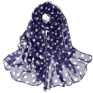 Dancila Dames Foulards En Soie Femmes Floral Imprimé Soie Mousseline De Soie Foulard Écharpe Wrap Foulards Foulard 155 * 50cm Châles Tube Écharpe (Marine) - Publicité Dancila Dames Foulards En Soie Femmes Floral Imprimé Soie Mousseline De Soie Foulard Écharpe Wrap Foulards Foulard 155 * 50cm Châles Tube Écharpe (Marine) - Publicité