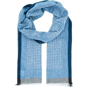 Lindenmann foulard/écharpe tissée hommes 100% coton, foulard hommes, bleu - Publicité Lindenmann foulard/écharpe tissée hommes 100% coton, foulard hommes, bleu - Publicité
