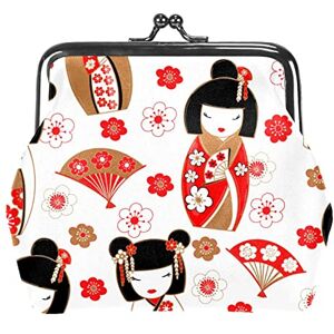 DJNGN Kokeshi poupées japonaises Femmes en Cuir PU Porte-Monnaie Filles Mini Boucle Porte-Monnaie Pochette - Publicité DJNGN Kokeshi poupées japonaises Femmes en Cuir PU Porte-Monnaie Filles Mini Boucle Porte-Monnaie Pochette - Publicité