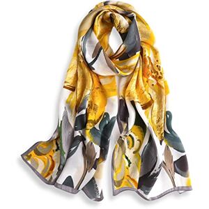 PoeticEHome Écharpe Longue en Soie de Mûrier 100% – Châle Foulard Femme Emballage Cadeau (170x53cm) - Publicité PoeticEHome Écharpe Longue en Soie de Mûrier 100% – Châle Foulard Femme Emballage Cadeau (170x53cm) - Publicité