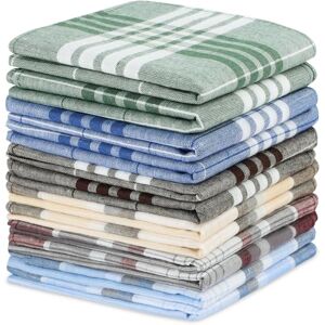 URAQT Homme Mouchoir Carré, 12 Pièces Mouchoirs Hommes Coton, 40 * 40CM Grands Mouchoirs à Carreaux, Classique Rayures Mouchoir, Cadeau pour Hommes, Cadeau de Fête des Pères, (2 Motif-6 Couleurs-A) - Publicité URAQT Homme Mouchoir Carré, 12 Pièces Mouchoirs Hommes Coton, 40 * 40CM Grands Mouchoirs à Carreaux, Classique Rayures Mouchoir, Cadeau pour Hommes, Cadeau de Fête des Pères, (2 Motif-6 Couleurs-A) - Publicité