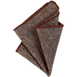 DonDon Mouchoir de poche pour homme 23 x 23 cm en coton, pliage facile, style Tweed monochrome Marron - Publicité DonDon Mouchoir de poche pour homme 23 x 23 cm en coton, pliage facile, style Tweed monochrome Marron - Publicité