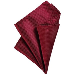 DonDon Pochette de costume homme mouchoir 21 x 21 cm pour des occasions festives rouge bordeaux - Publicité DonDon Pochette de costume homme mouchoir 21 x 21 cm pour des occasions festives rouge bordeaux - Publicité