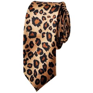 TOPTIE Cravate léopard étroite unisexe 5 cm, accessoires léopard marron taille unique - Publicité TOPTIE Cravate léopard étroite unisexe 5 cm, accessoires léopard marron taille unique - Publicité