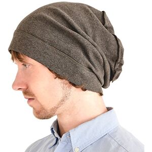 CHARM Bonnet Slouch en 100% Coton Bio, Chapeau Homme Bouffant & Turban Chimio Femme, Slouchy Beanie Cap en Mode Hipster Marron - Publicité CHARM Bonnet Slouch en 100% Coton Bio, Chapeau Homme Bouffant & Turban Chimio Femme, Slouchy Beanie Cap en Mode Hipster Marron - Publicité