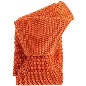 Tony & Paul. Cravate tricot. TONY, Soie. Orange de Murcie Uni FABRIQUE EN ITALIE. Publicité Tony & Paul. Cravate tricot. TONY, Soie. Orange de Murcie Uni FABRIQUE EN ITALIE. Publicité