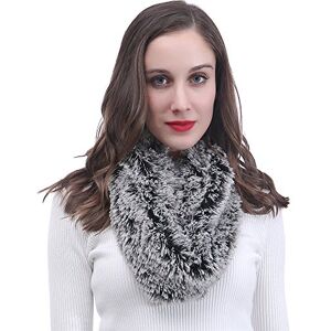 Lina & Lily écharpe tube snood bicolore en fausse fourrure (Noir/Blanc) - Publicité Lina & Lily écharpe tube snood bicolore en fausse fourrure (Noir/Blanc) - Publicité