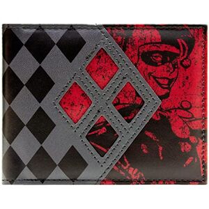 The Dark Knight Joker Harley Quinn Diamants Portefeuille Bi-Fold avec Porte-ID & Porte-Carte, Gris - Publicité The Dark Knight Joker Harley Quinn Diamants Portefeuille Bi-Fold avec Porte-ID & Porte-Carte, Gris - Publicité