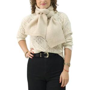 Xifrika Écharpe Femme en Tricot Doux sans Franges – Couleur Beige Clair – Élégante, Chaude et Confortable – Châle d’Hiver Taille 160x20 cm - Publicité Xifrika Écharpe Femme en Tricot Doux sans Franges – Couleur Beige Clair – Élégante, Chaude et Confortable – Châle d’Hiver Taille 160x20 cm - Publicité