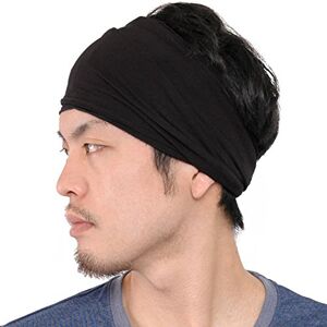CHARM Homme Élastique Bandana Bandeau Japonais Femme Cheveux Longs Tête Dreads Enrouler Noir - Publicité CHARM Homme Élastique Bandana Bandeau Japonais Femme Cheveux Longs Tête Dreads Enrouler Noir - Publicité