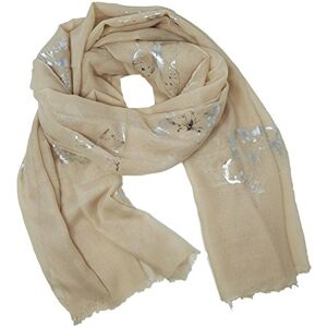 World of Shawls Grande écharpe/sarong/châle pour femme avec imprimé papillon, Papillon Paillettes Beige, - Publicité World of Shawls Grande écharpe/sarong/châle pour femme avec imprimé papillon, Papillon Paillettes Beige, - Publicité