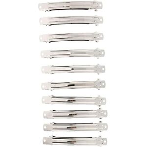 Bivwopei Lot de 10 barrettes françaises vierges en métal argenté Pinces à cheveux à ressort Pinces à cheveux à faire soi-même - Publicité Bivwopei Lot de 10 barrettes françaises vierges en métal argenté Pinces à cheveux à ressort Pinces à cheveux à faire soi-même - Publicité