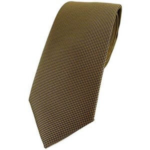 TigerTie Cravate design tendance à pois fins Cravate de 7 cm de large, Or foncé., Größe: ca. Länge 150 cm, Breite 7 cm - Publicité TigerTie Cravate design tendance à pois fins Cravate de 7 cm de large, Or foncé., Größe: ca. Länge 150 cm, Breite 7 cm - Publicité