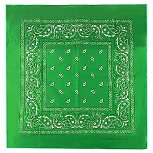 JOPHY & CO. Bandanas 100 % coton pour femme / homme / enfants, unisexe avec motif Paisley, mouchoir couvre-chef, écharpe pour cheveux / cou / poignet / tête COD., vert, Taille Unique - Publicité JOPHY & CO. Bandanas 100 % coton pour femme / homme / enfants, unisexe avec motif Paisley, mouchoir couvre-chef, écharpe pour cheveux / cou / poignet / tête COD., vert, Taille Unique - Publicité