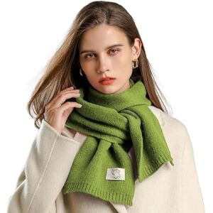 Xifrika Écharpe Femme en Tricot Doux sans Franges – Couleur Vert Clair – Élégante, Chaude et Confortable – Châle d’Hiver Taille 160x20 cm - Publicité Xifrika Écharpe Femme en Tricot Doux sans Franges – Couleur Vert Clair – Élégante, Chaude et Confortable – Châle d’Hiver Taille 160x20 cm - Publicité