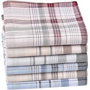 HOULIFE Homme Mouchoir en 100% Coton Doux avec Classique Carreaux pour Mariage Soirée Business Lot de 6 ou 9 Pièces,Multicolore,Medium,Multi-6 Pièces - Publicité HOULIFE Homme Mouchoir en 100% Coton Doux avec Classique Carreaux pour Mariage Soirée Business Lot de 6 ou 9 Pièces,Multicolore,Medium,Multi-6 Pièces - Publicité