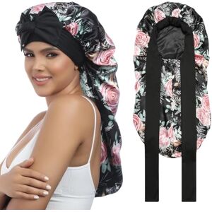 Coubeau Long Bonnet Satin Cheveux Nuit pour Femmes Bonnet élastique pour Soin Cheveux bouclés Large Bande élastique et Tissu Soyeux pour protéger Vos Boucles Pendant la Nuit - Publicité Coubeau Long Bonnet Satin Cheveux Nuit pour Femmes Bonnet élastique pour Soin Cheveux bouclés Large Bande élastique et Tissu Soyeux pour protéger Vos Boucles Pendant la Nuit - Publicité