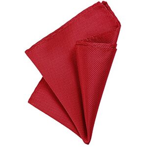 DonDon Pochette de costume homme mouchoir 21 x 21 cm pour des occasions festives rouge - Publicité DonDon Pochette de costume homme mouchoir 21 x 21 cm pour des occasions festives rouge - Publicité