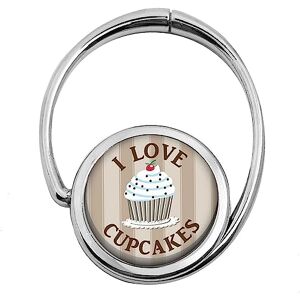 Miss Kha Accroche Sac Pliable Love Cupcakes Marron - Publicité