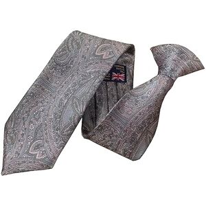 Great British Tie Club Cravate à clipser pour homme 100 % soie vintage Motif cachemire Rose/gris, Rose, Gris, Clip on Tie: 20 inch - Publicité Great British Tie Club Cravate à clipser pour homme 100 % soie vintage Motif cachemire Rose/gris, Rose, Gris, Clip on Tie: 20 inch - Publicité