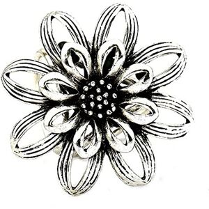 Fituenly Alliage Écharpe Anneau Boucle Femmes Ronde en Forme De Fleur Châle Clip Élégant Foulards Anneau Titulaire pour Femmes Fille - Publicité Fituenly Alliage Écharpe Anneau Boucle Femmes Ronde en Forme De Fleur Châle Clip Élégant Foulards Anneau Titulaire pour Femmes Fille - Publicité