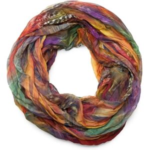 styleBREAKER Écharpe tube snood style batik avec motif à plumes, effet froissé, soyeuse et légère 01016064, couleur:Multicolore - Publicité styleBREAKER Écharpe tube snood style batik avec motif à plumes, effet froissé, soyeuse et légère 01016064, couleur:Multicolore - Publicité
