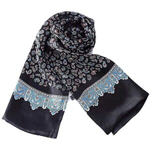 UK_Stone Hommes 100% Soie Foulard Echarpe Tissage (Paisley #1 noir) - Publicité UK_Stone Hommes 100% Soie Foulard Echarpe Tissage (Paisley #1 noir) - Publicité