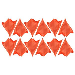 Boolavard Satin 1 pcs, 6 pcs ou 12 pcs Pack Solide Plaine De Mariage Mens Poche Carré Bureau Costume Mouchoir Hanky (12 x Orange) - Publicité Boolavard Satin 1 pcs, 6 pcs ou 12 pcs Pack Solide Plaine De Mariage Mens Poche Carré Bureau Costume Mouchoir Hanky (12 x Orange) - Publicité