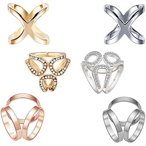 Kalsey 6 Pièces Boucles d'Écharpe, Clip Foulard Femme, Soie Écharpe Boucle Clip, Boucle d'Écharpe en Forme, Mode Écharpe Clip, pour Vêtements Quotidiens, Mariages, Danses (Argent + Or) - Publicité Kalsey 6 Pièces Boucles d'Écharpe, Clip Foulard Femme, Soie Écharpe Boucle Clip, Boucle d'Écharpe en Forme, Mode Écharpe Clip, pour Vêtements Quotidiens, Mariages, Danses (Argent + Or) - Publicité