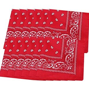 Pluto & Fox Bandanas paisley Lot De 12PCS Fichu Mouchoir Unisexe,Bandeau de Cheveux,Echarpe de Cou,Décoration Rétro Style Multicolore&Même Couleur 100% De Polyester Unisexe Pour Homme Et Femme (Rouge) - Publicité Pluto & Fox Bandanas paisley Lot De 12PCS Fichu Mouchoir Unisexe,Bandeau de Cheveux,Echarpe de Cou,Décoration Rétro Style Multicolore&Même Couleur 100% De Polyester Unisexe Pour Homme Et Femme (Rouge) - Publicité