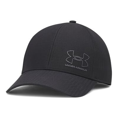 Under Armour Iso-chill ArmourVent Bonnet stretch pour homme, Noir/Castlerock, M-L - Publicité Under Armour Iso-chill ArmourVent Bonnet stretch pour homme, Noir/Castlerock, M-L - Publicité