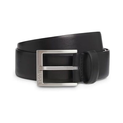 BOSS Hommes Erron Sz35 Ceinture en cuir italien avec boucle argentée - Publicité BOSS Hommes Erron Sz35 Ceinture en cuir italien avec boucle argentée - Publicité