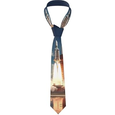 WHJYYXDE Kennedy Space Center Fusée Motif de lancement de fusée Cravate de qualité pour homme en soie Bon sens vertical Convient pour les affaires quotidiennes, Noir , taille unique - Publicité WHJYYXDE Kennedy Space Center Fusée Motif de lancement de fusée Cravate de qualité pour homme en soie Bon sens vertical Convient pour les affaires quotidiennes, Noir , taille unique - Publicité