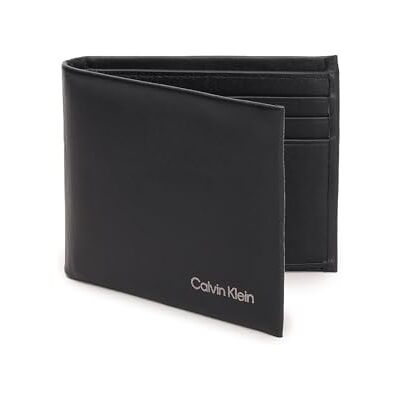 Calvin Klein Homme Portefeuille Concise Bifold Petit, Noir (Ck Black), Taille Unique - Publicité Calvin Klein Homme Portefeuille Concise Bifold Petit, Noir (Ck Black), Taille Unique - Publicité