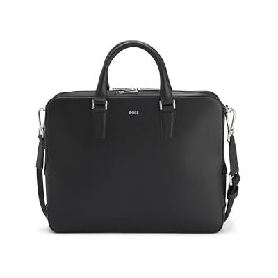 BOSS Hommes Luminary Doc Case Porte-documents en cuir avec marquage du logo - Publicité BOSS Hommes Luminary Doc Case Porte-documents en cuir avec marquage du logo - Publicité