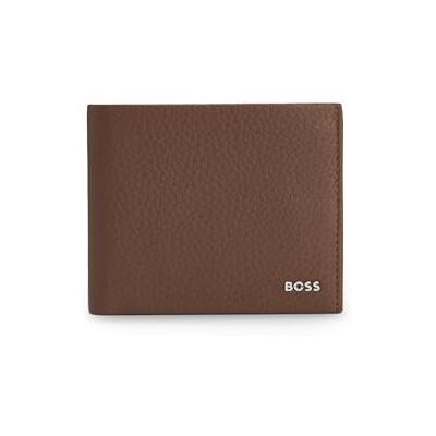 BOSS Hommes New Crosstown 8cc Portefeuille en cuir grainé avec logo en métal - Publicité BOSS Hommes New Crosstown 8cc Portefeuille en cuir grainé avec logo en métal - Publicité