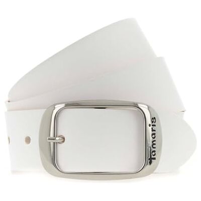 Tamaris Cuir ceinture Leather Belt W105 White blanc - Publicité Tamaris Cuir ceinture Leather Belt W105 White blanc - Publicité