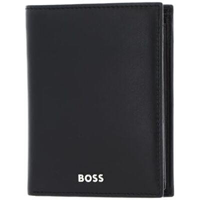 Hugo BOSS Portefeuille classique lisse Noir, Noir , Classique - Publicité Hugo BOSS Portefeuille classique lisse Noir, Noir , Classique - Publicité